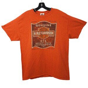 Harley Davidson T Shirt Mens L Double Sided Oil Beach Shack Panama City FL 2014